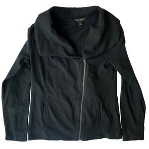Banana Republic Women Long Sleeve Motorcycle Style Fitted Jacket size M, Black